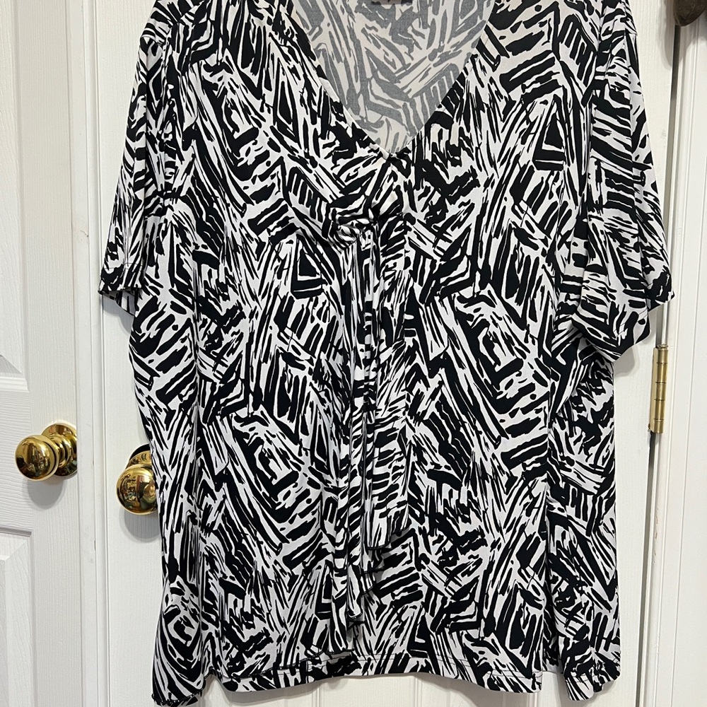 Black and White Women's Top
